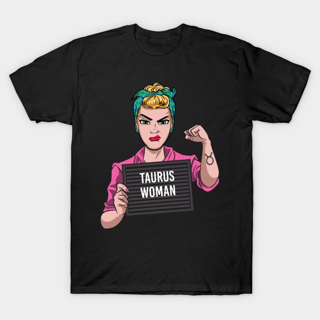 Taurus Woman T-Shirt by Surta Comigo